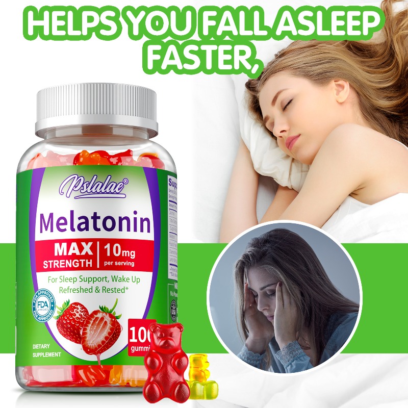Melatonin Sleep Gummy - Mélatonine gommeux-aide au sommeil, améliore l'insomnie,