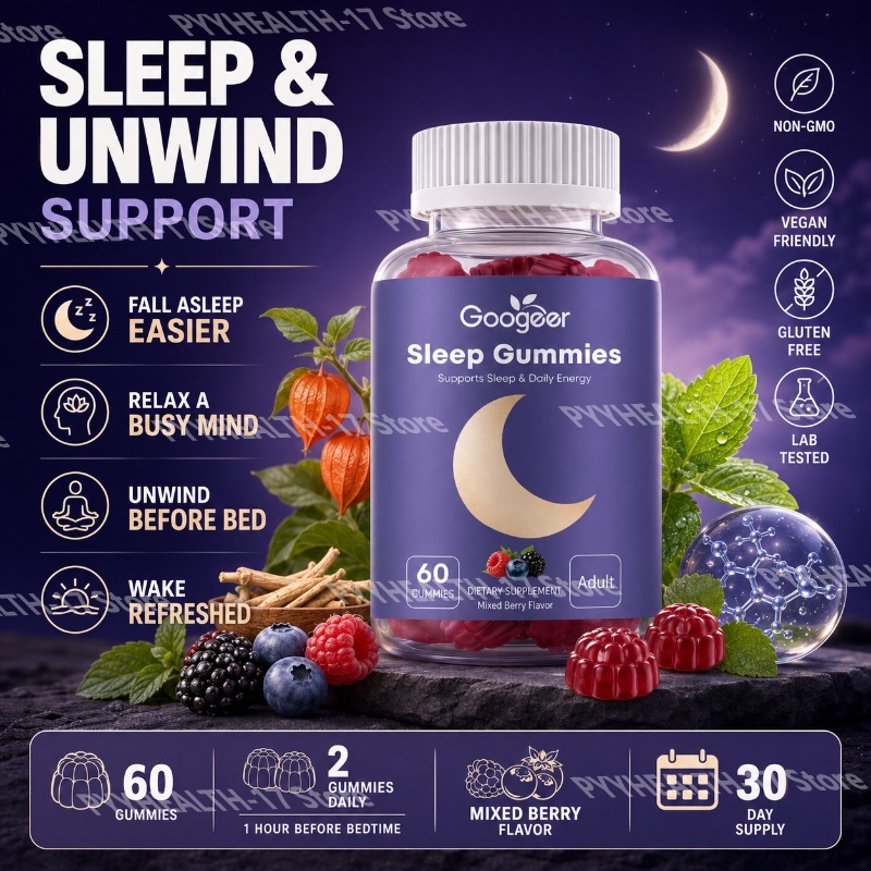 Melatonin Sleep Gummy - Gommes de sommeil Googeer pour adultes