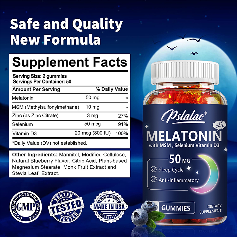 Gummies à la mélatonine 50 mg  - Melatonin Sleep Gummy avis et prix