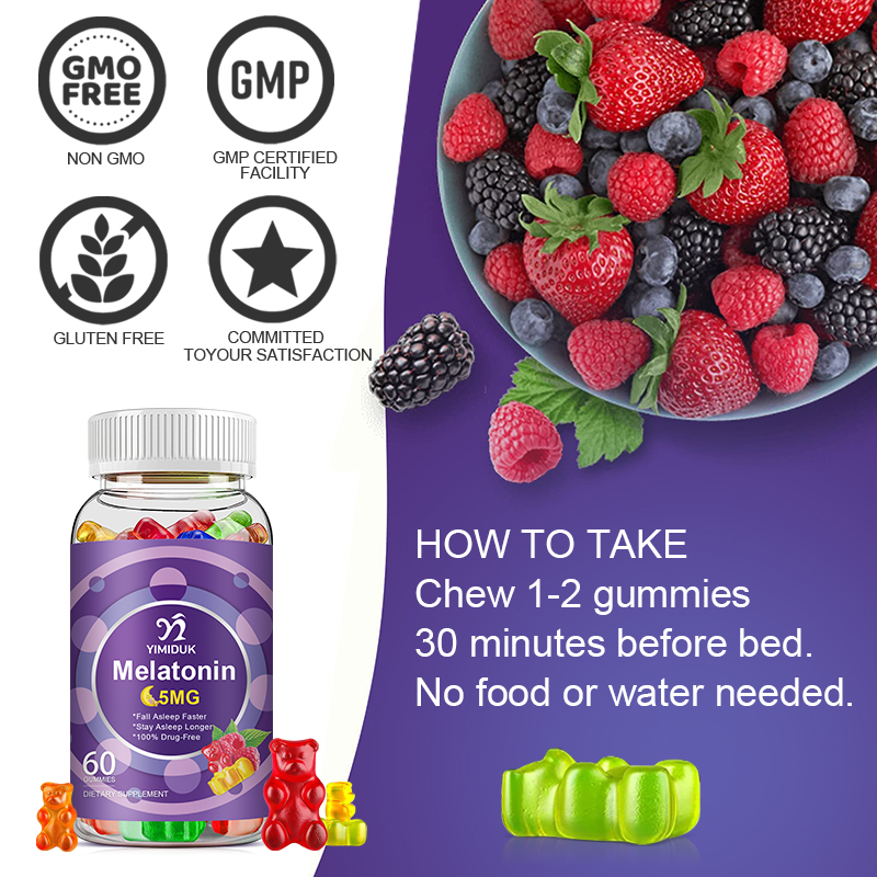 Gommes à la mélatonine 5 mg, f - Melatonin Sleep Gummy avis et prix