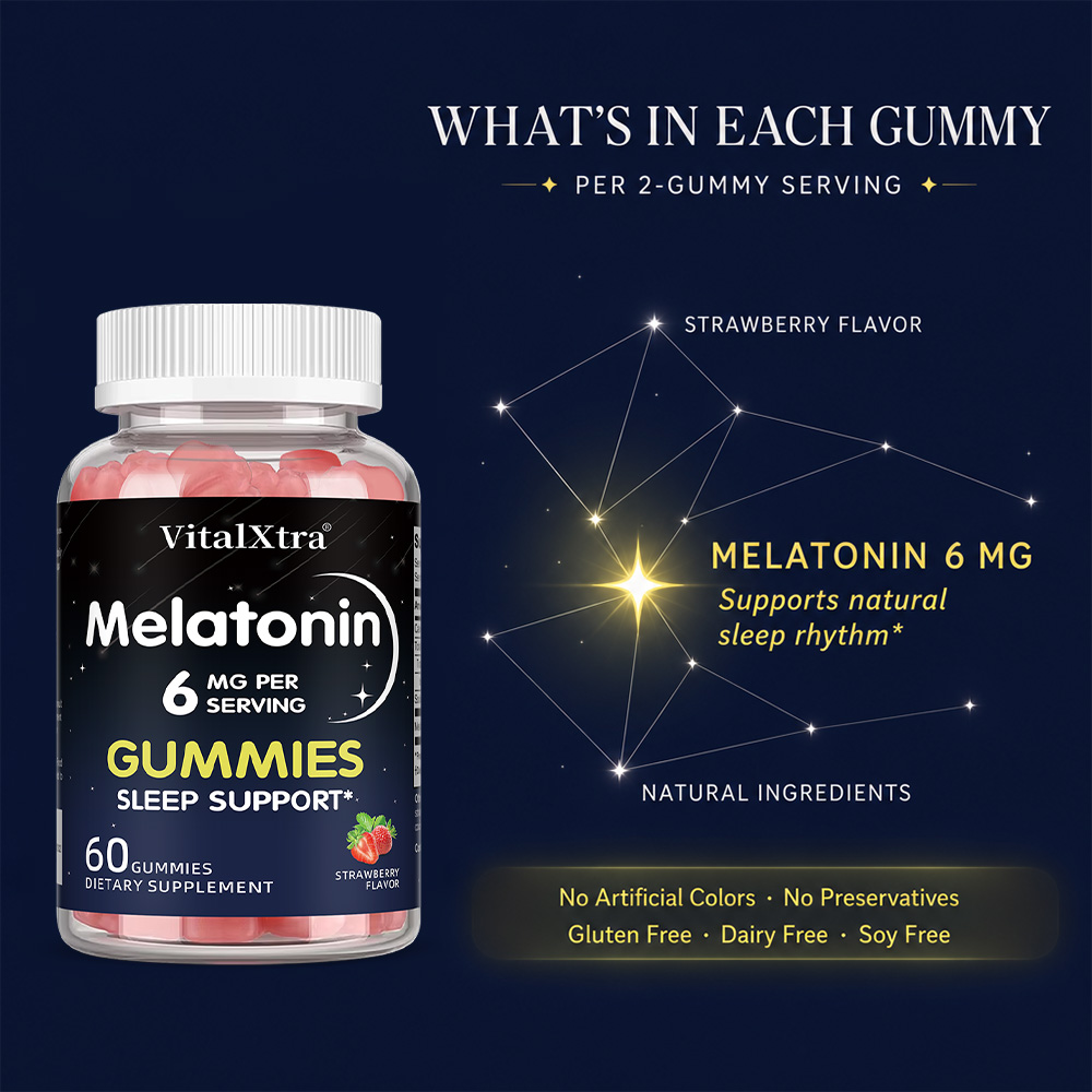 Gommes à la mélatonine 6 mg, s - Melatonin Sleep Gummy avis et prix